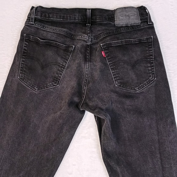 Levis 541 Athletic Taper Black Jeans Mens 32x34 Denim Pants Fits 32x31 - Picture 8 of 13